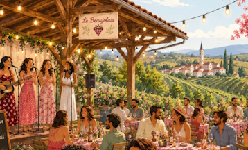 Illustration Rosé nuits d'été