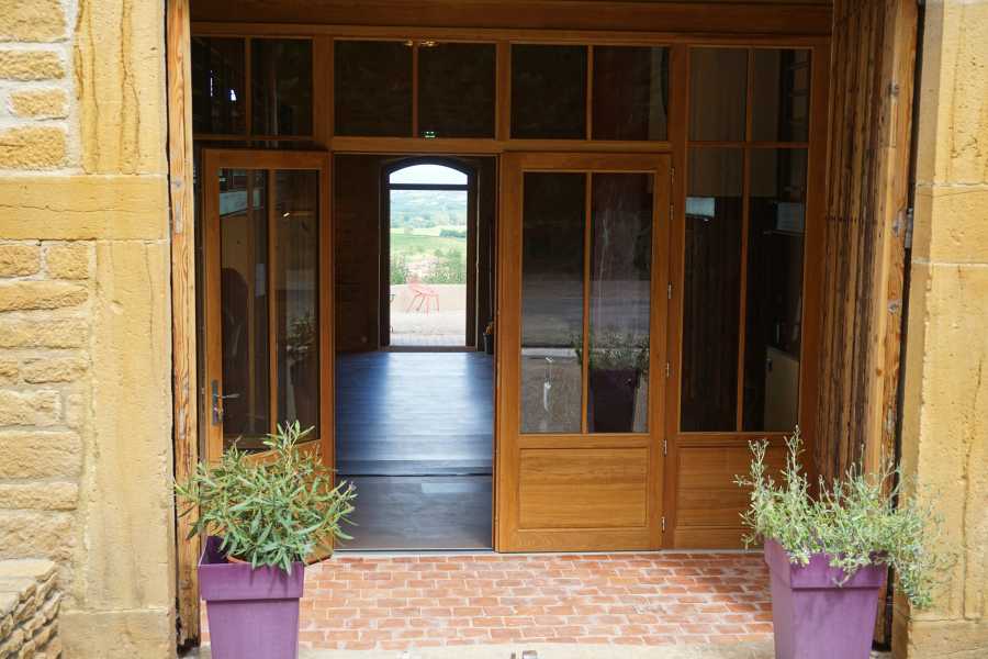 Vue de l'entrée du cuvage