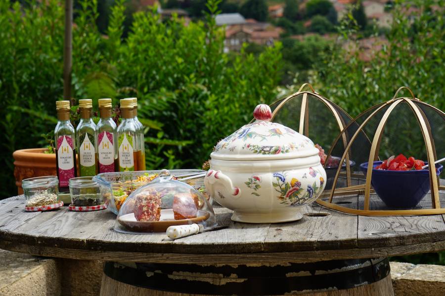 Vue de l'entrée du cuvage