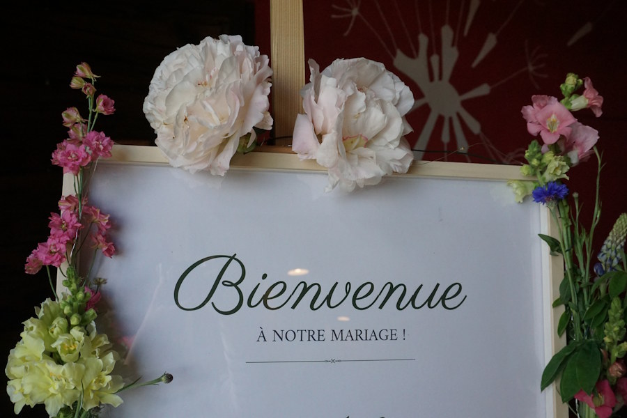 panneau d'accueil bienvenue